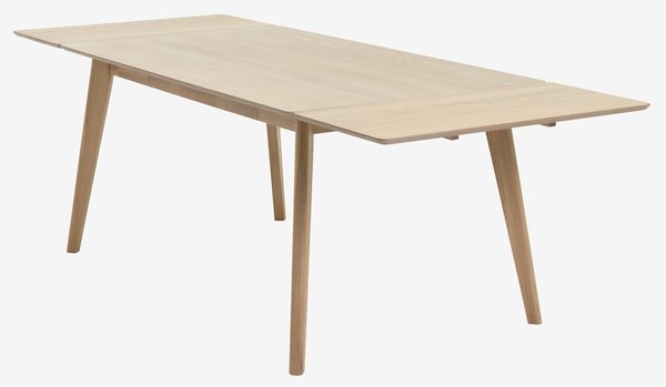 Dining table KALBY 90x160/250 light oak
