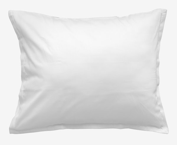 Taie d'oreiller en satin SALLY 60x63/70 blanc