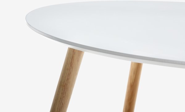 Table basse GALTEN Ø75 blanc