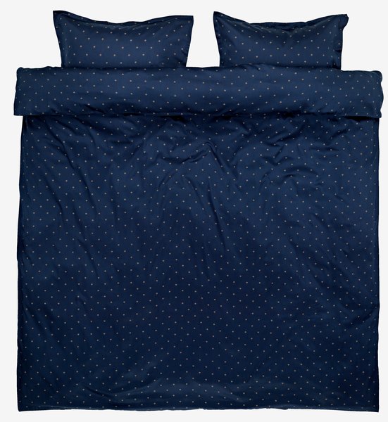 Duvet cover set STELLA sateen Double blue