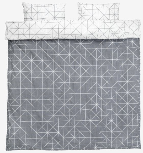 Duvet cover set ATLA Double grey