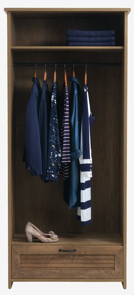 Wardrobe MANDERUP 88x199 2 doors wild oak colour