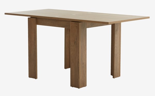 Jedálenský stôl VEDDE 80x80/160 divoký dub