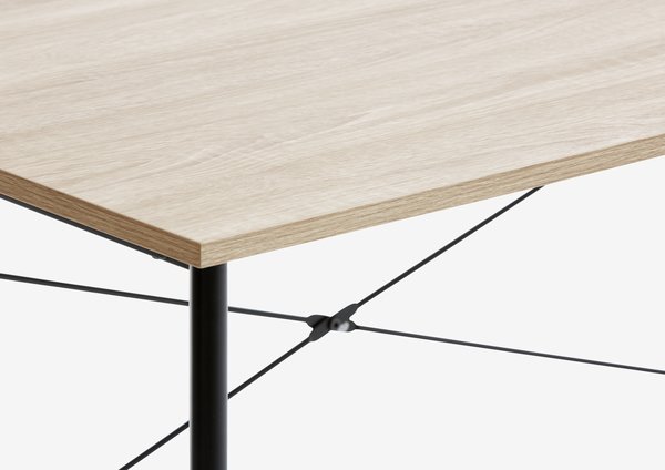 Desk VANDBORG 60x120 oak/black