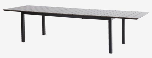Mesa MOSS L214/315 gris + 4 sillas MYSEN gris