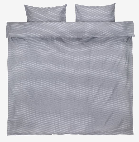Flanelové povlečení FREJA 200x220 světle fialová