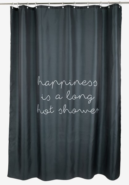 Zuhanyfüggöny RUNEMO 150x200 fekete