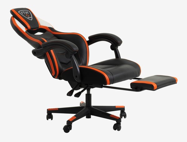 Геймърски стол GAMBORG черен/оранжев
