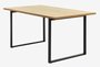 Dining table AABENRAA 90x160 oak colour/black