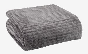 Pătură HAGTORN 140x200 fleece gri