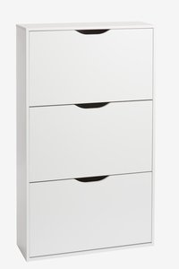 Shoe cabinet IDSKOV 3 compartments white