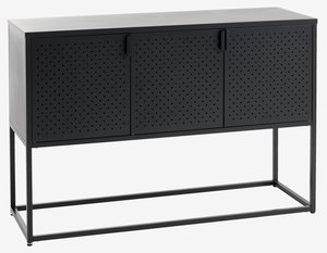 Sideboard VIRUM 3 doors black