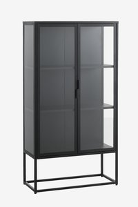 Vitrine VIRUM 2 portes noir