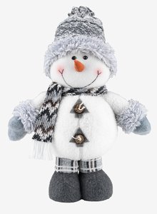 Snowman BALDER W24xL15xH40cm white