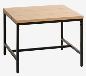 Table basse TEBSTRUP 60x60 chêne/noir