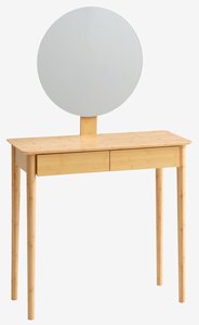 Dressing table SAKSILD w/mirror bamboo