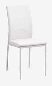 Jedálenská stolička TRUSTRUP svetlopieskový poťah/biela
