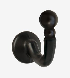 Tie-back hook PALMA pack of 2 black