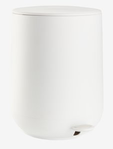 Pattumiera a pedale OXIE 5L con soft close bianco