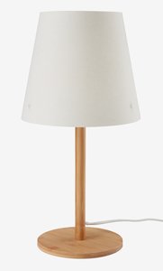 Lámpara de mesa JULIUS Ø19xA39cm natural