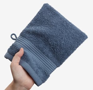 Washandje KARLSTAD 15x20 oud blauw