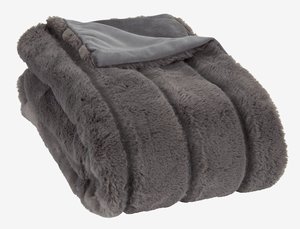 Plaid STAVKLOKKE 130x170 grå