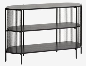 Kredens SNESLEV 2 shelves czarny