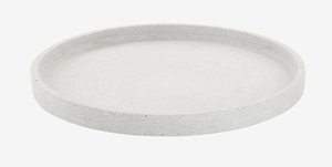 Decorative tray NISSE D25xH2cm grey