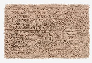 Tappeto da bagno ROSVIK 50x80 cm ciniglia color sabbia