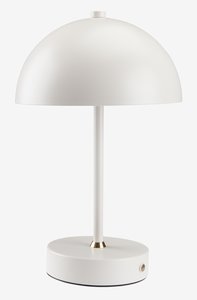 Lampe à piles KENT Ø16xH25cm a/capteur et minuterie gris