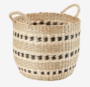 Basket VIGIL D32xH27cm seagrass