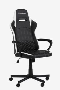 Scaun gaming LERBJERG negru/alb