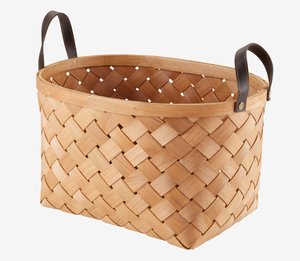Basket RUBEN W26xL37xH27cm w/handles