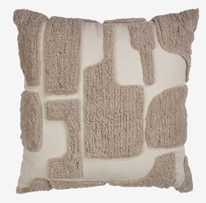 Cushion DVERGFAKS 45x45 grey/beige