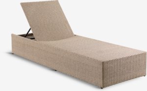 Sun lounger HASLE W70xL198 natural