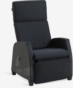 Fauteuil lounge DOVRE noir