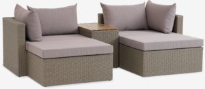 Modulares Lounge-Set ABED 4 Personen natur