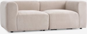 Modular sofa SKEJBY 2 seater sand fabric