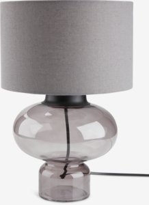 Lampa stołowa EDMUND Ś25xW38cm szary