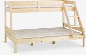 Stapelbed VESTERVIG 75/120x200 inclusief ladder naturel