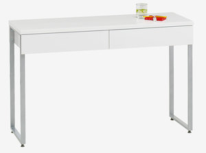Schreibtisch STEGE 40x120 weiß hochglanz