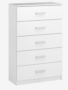 5 drawer chest TAPDRUP wide white
