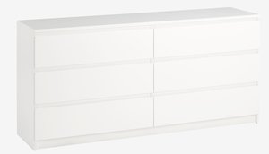3+3 συρτάρια συρταριέρα TANGBJERG λευκό