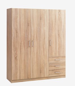 Wardrobe HAGENDRUP 144x176 combi oak