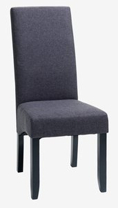 Jedálenská stolička BAKKELY sivá/čierna