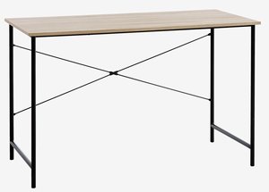 Pisalna miza VANDBORG 60x120 hrast/črna