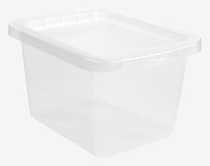 Škatla BASIC BOX 9 L s pokrovom prozorna