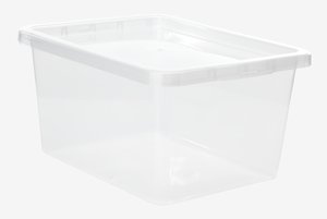 Кутия за съхранение BASIC BOX 20 литра с капак прозрачна