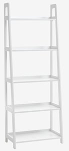 Bookcase HERNING 5 shelves white
