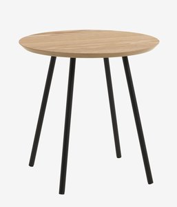 End table NYBO D40 oak colour/black